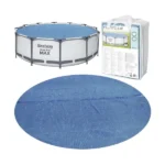 Bestway 58242 napelemes medencetakaró, Ø366 cm, kék PE fólia