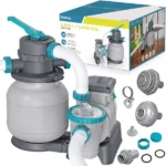 Bestway homokszűrős medenceszivattyú 6056 l/óra, timerrel, 58497