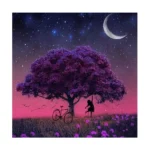 5D gyémántszemes kirakó készlet - fa motívum, 30×30 cm