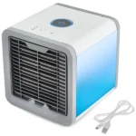 Mini USB asztali vízhűtéses léghűtő, 0,7 l, 3 fokozat, LED