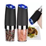 Elektromos gravitációs fűszermalom készlet 2 db, kerámia, LED világítás