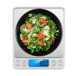 Digitális konyhai mérleg 500g/0,01g, LCD háttérvilágítás, 2 tál