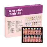 Akrilfesték készlet 24 szín, 12 ml tubus, vízálló, gyerekbarát