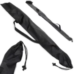 Nylon vállpántos botzsák nordic walking/trekking botokhoz, 70×12 cm, fekete