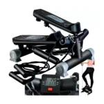 Állítható kábel- és LCD-kijelzős ferde stepper, 120 kg, 40×37×18 cm