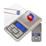 Zsebmérleg LCD kijelzővel, 200 g kapacitás, 0,01 g pontosság, TARE