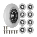 RUHHY csapágyas zuhanykabin görgőkészlet, 23 mm, 8 db, POM/szénacél