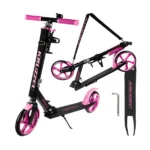 Összecsukható gyerek városi roller 200 mm kerekekkel, állítható kormány, pink
