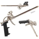 Fém purhab adagoló pisztoly rozsdamentes acél testtel, precíz szabályzóval