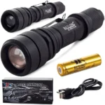 Taktikai LED zseblámpa CREE XM-L3-U3, USB-ről tölthető, 600 m hatótáv
