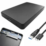 2,5" HDD/SSD külső ház, USB 3.0, SATA, fekete