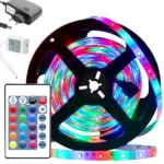 LED szalag szett SMD 3528 RGB, 4,5 m, IP65, távirányítóval