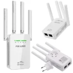 Wifi jelerősítő 300 Mbps, 4 antennával és WPS funkcióval