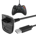 USB Play & Charge kábel Xbox 360 vezeték nélküli kontrollerhez, 1,5 m, fekete