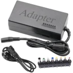 Univerzális 96 W laptop töltő, állítható 12-24 V, 8 cserélhető csatlakozóval