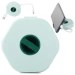 Forgatható kábelrendező USB vezetékhez, fülhallgatóhoz, telefonállvánnyal
