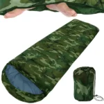 Múmia hálózsák moro, 200×65 cm, kapucnis, poliészter bélés