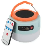 USB tölthető, napelemes kemping LED lámpa távirányítóval, powerbank