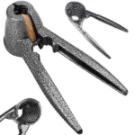 Acél diótörő és palacknyitó, 17 cm, csúszásmentes markolat