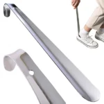 Hosszú rozsdamentes acél cipőkanál 52 cm-es akasztófüllel