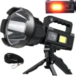 Keresőlámpa állvánnyal, 150 W-os CREE XHP90 LED + COB, powerbank, vízálló