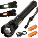 Bailong X-74 taktikai zseblámpa, LED XHP160+COB, 1000 m, powerbank