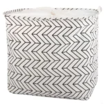 Összecsukható, zárható 90 l-es szennyes- és játéktároló kosár fogantyúval