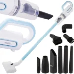 Porzsák nélküli, vezetékes álló kézi porszívó 800 W, 6 fejjel