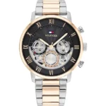 Tommy Hilfiger férfi karóra Legend 41 mm rozéarany-ezüst WR50