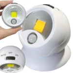 LED COB 360° mozgásérzékelős, elemes, mágneses éjjeli lámpa