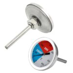 Analóg szondás grill- és füstölő hőmérő, 0–300 °C, M8 rögzítés