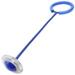 LED-es lábra csatolható hula hop ugrókarika, kék, 63 cm