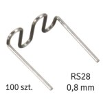 100 db RS28 (0,8 mm) rozsdamentes hegesztő kapocs műanyag javításhoz