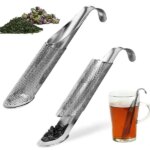 Rozsdamentes acél teafilter 15 cm-es, akasztós, 2 cm szűrővel