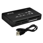 USB 2.0 all-in-one kártyaolvasó, microSD/SDHC/SDXC, fekete
