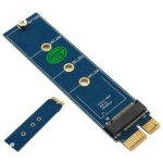 M.2 NVMe SSD adapter PCIe x1 foglalathoz, 2230-2280, Plug & Play