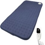 Elektromos melegítő párna 60×30 cm, 6 fokozat, időzítő, kék