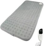 Elektromos melegítő párna, 60×30 cm, 48 W, 6 fokozat, szürke