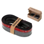 Univerzális fekete karbonhatású lökhárító spoiler szegély, 5×250 cm