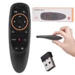 G10 2,4 GHz légiegér távirányító mikrofonnal, USB vevő, PC/Smart TV