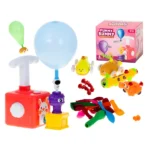 Aerodinamikus lufis autókilövő játékszett, pumpával és 23 elemmel