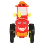 Ugráló és táncoló, távirányítós piros traktor játék akkumulátorral