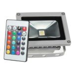 RGB LED reflektor 9,6 W, IP65, távirányító, 16 szín, kültéri