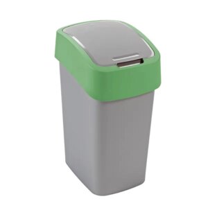 Curver Flip Bin szemetes 25 l, szürke-zöld, 70% újrahaszn. műanyag