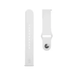 Szilikon óraszíj 20 mm fehér gyors kioldás kompatibilis Samsung Huawei