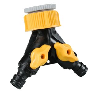 Kétszeres csapelosztó 1"–3/4" menetre, két független szeleppel, ABS