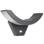 Maclean MCE290 GR LED lámpa mozgásérzékelővel, 10 W, IP54, 800 lm, szürke