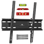 Fali TV konzol Maclean MC-748A, 32-70”, VESA 400×400, 45 kg, dönthető