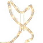 Karácsonyi LED rénszarvas szánnal, 144 meleg fehér LED, IP44, 120 cm