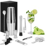 14 részes rozsdamentes acél bártender szett 750 ml shakerrel